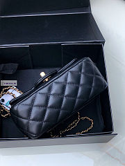 Chanel AS1786 Flap Bag Lambskin Black 17cm - 4