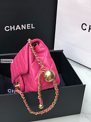 Chanel AS1786 Flap Bag Lambskin Pink 17cm - 6