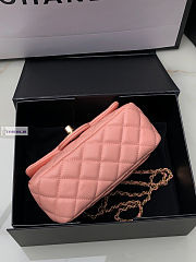 Chanel AS1786 Flap Bag Lambskin Carrot Color 17cm - 3