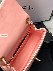 Chanel AS1786 Flap Bag Lambskin Carrot Color 17cm - 6