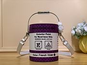 Louis Vuitton Paint Can Purple Bag 13.5x17x7cm - 4