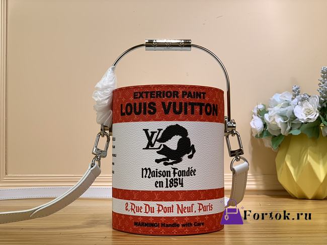 Louis Vuitton Paint Can Red Bag 13.5x17x7cm - 1