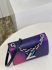 Louis Vuitton Twist MM Purple Bag M59896 23x17x9.5cm - 6