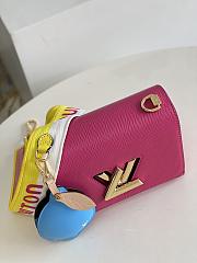 Louis Vuitton Twist MM Pink Bag M20680 23x17x9.5cm - 3