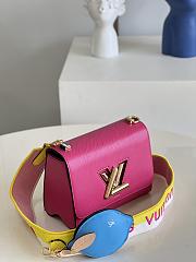 Louis Vuitton Twist MM Pink Bag M20680 23x17x9.5cm - 2