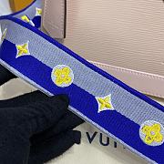 Louis Vuitton Alma BB Ebene Canvas Bag Blue Strap 23.5x17.5x11.5cm - 6