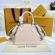 Louis Vuitton Alma BB Ebene Canvas Bag Brown Strap 23.5x17.5x11.5cm - 6
