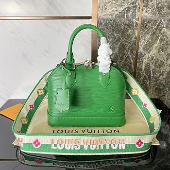 Louis Vuitton Alma BB Ebene Canvas Green Bag 23.5x17.5x11.5cm