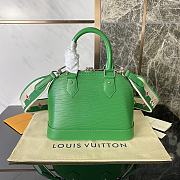 Louis Vuitton Alma BB Ebene Canvas Green Bag 23.5x17.5x11.5cm - 6