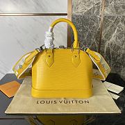 Louis Vuitton Alma BB Ebene Canvas Yellow Bag 23.5x17.5x11.5cm - 3