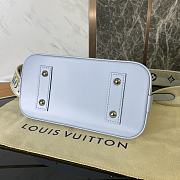 Louis Vuitton Alma BB Ebene Canvas Light Blue Bag 23.5x17.5x11.5cm - 2