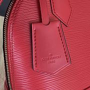 Louis Vuitton Alma BB Ebene Canvas Red Bag 23.5x17.5x11.5cm - 6