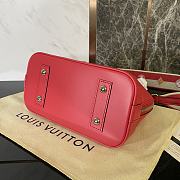 Louis Vuitton Alma BB Ebene Canvas Red Bag 23.5x17.5x11.5cm - 5