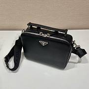 Prada Brique Black Saffiano Leather Bag 22x16x6cm - 5