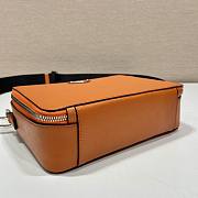 Prada Brique Orange Saffiano Leather Bag 22x16x6cm - 5