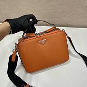 Prada Brique Orange Saffiano Leather Bag 22x16x6cm - 3