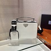 Prada Brique White Leather Bag 22x16x6cm - 1