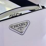 Prada Brique White Leather Bag 22x16x6cm - 6