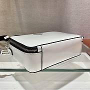 Prada Brique White Leather Bag 22x16x6cm - 5