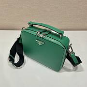 Prada Brique Green Saffiano Leather Bag 22x16x6cm - 2