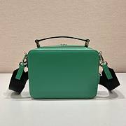 Prada Brique Green Saffiano Leather Bag 22x16x6cm - 3