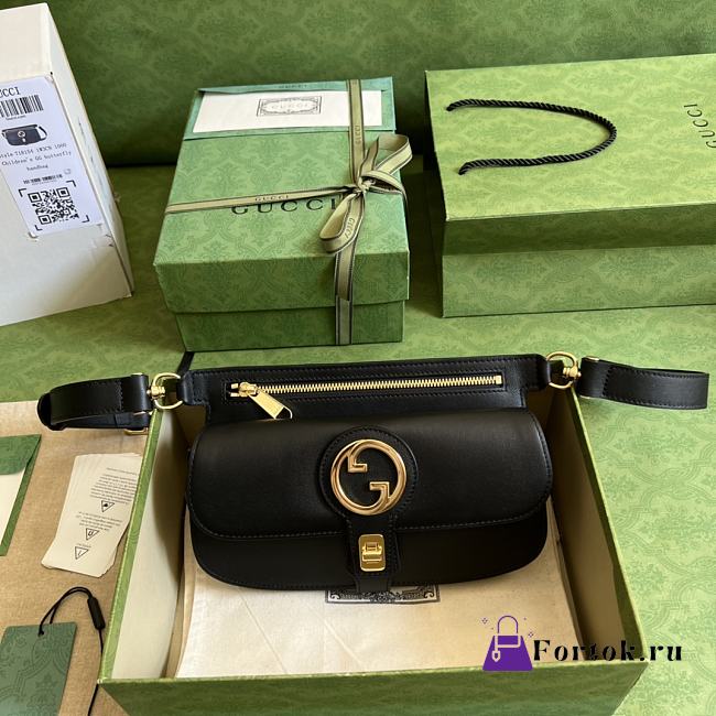 Gucci Blondie Belt Bag Black 718154 24x4x5cm - 1