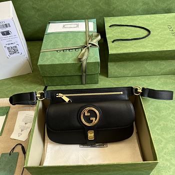 Gucci Blondie Belt Bag Black 718154 24x4x5cm