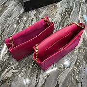 Ysl Cassandre Saint Laurent Matelassé Zipped Fragments Card Case - Fuchsia Color 567813 13 X 8 X 2 CM - 4