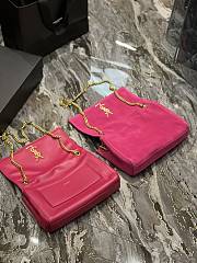 Ysl Cassandre Saint Laurent Matelassé Zipped Fragments Card Case - Fuchsia Color 567813 13 X 8 X 2 CM - 6