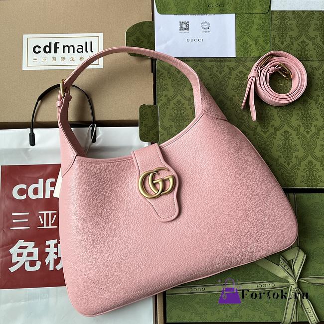 Gucci Aphrodite Medium Shoulder Bag Light Pink 726274 39*38*2cm - 1