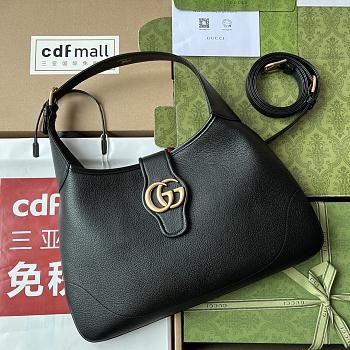 Gucci Aphrodite Medium Shoulder Bag Black 726274 39*38*2cm