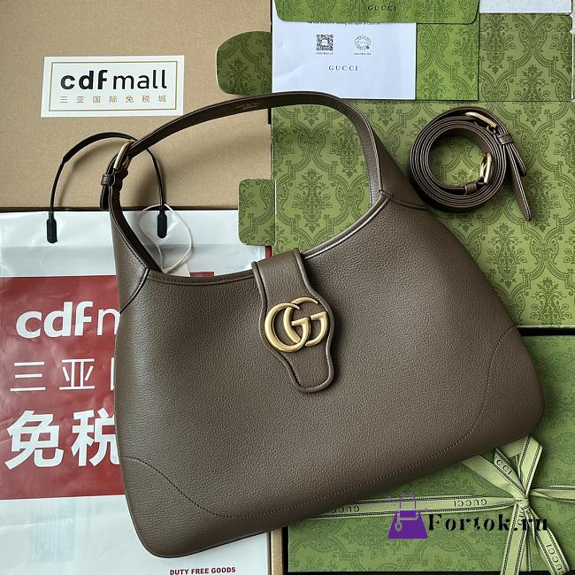 Gucci Aphrodite Medium Shoulder Bag Brown 726274 39*38*2cm - 1