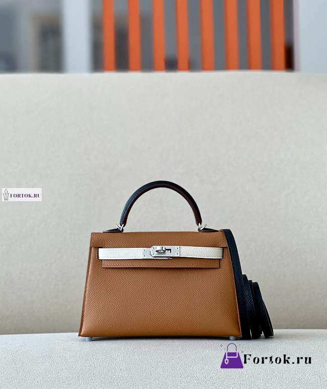 Hermes Kelly 19 Gold 19*6*12cm - 1