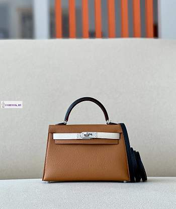 Hermes Kelly 19 Gold 19*6*12cm