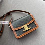 Celine Triomphe Tan 18.5cm 570602 - 1