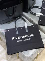 YSL Saint Laurent Rive Gauche Tote Bag Black 631682 37.5×38×17cm - 1