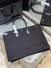 YSL Saint Laurent Rive Gauche Tote Bag Black 631682 37.5×38×17cm - 6