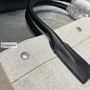 YSL Saint Laurent Rive Gauche Tote Bag White Linen 631682 37.5×38×17cm - 4