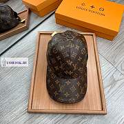 Louis Vuitton Leather Monogram Pattern Hat Brown - 1