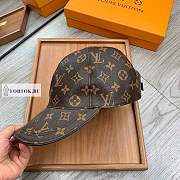 Louis Vuitton Leather Monogram Pattern Hat Brown - 5