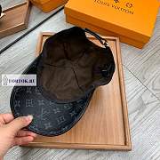 Louis Vuitton Leather Monogram Pattern Hat Black - 6