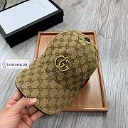 Gucci GG Supreme Beige/Ebony Hat - 3