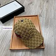 Gucci GG Supreme Beige/Ebony Hat - 6