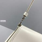 Prada Cleo Brushed Leather Mini In White 23cm×17cm×4cm - 3