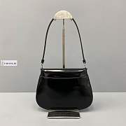 Prada Cleo Brushed Leather Mini In Black 23cm×17cm×4cm - 6