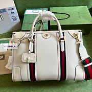 Gucci Medium Top Handle Bag In White 34x24x18cm - 1