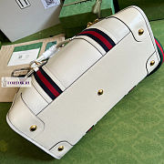 Gucci Medium Top Handle Bag In White 34x24x18cm - 6