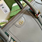 Gucci Medium Top Handle Bag In Grey 34x24x18cm - 2