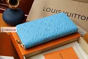 Louis Vuitton Padded Zippy Wallet Blue M81510 19.5x10.5x2.5cm hhhh - 6