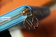 Louis Vuitton Padded Zippy Wallet Blue M81510 19.5x10.5x2.5cm hhhh - 4